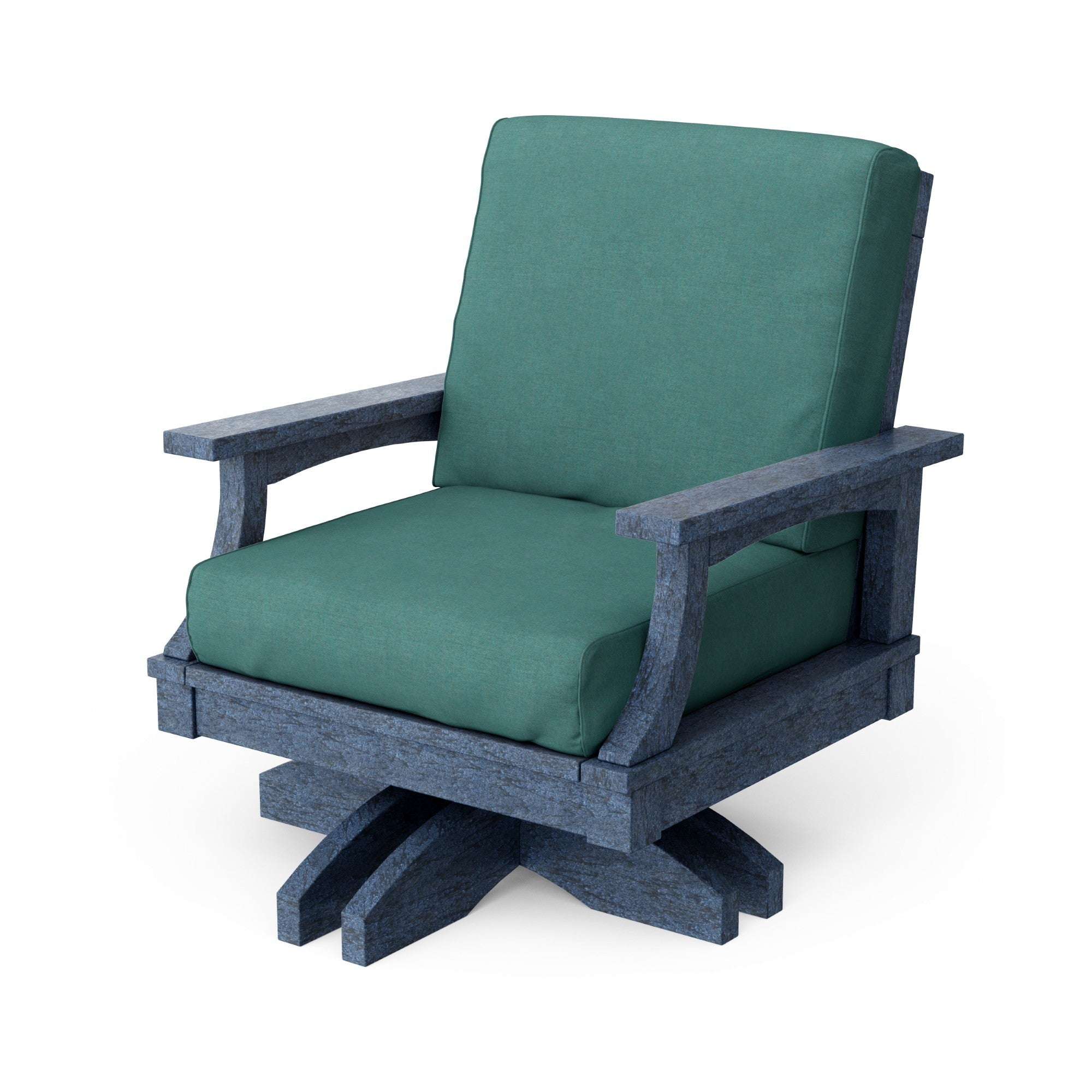 Heritage Deep Seating Swivel Chair - 360° Rotating Patio Lounge Chair with Cushions, Weather-Resistant Outdoor Furniture for Garden, Poolside & Backyard Relaxation