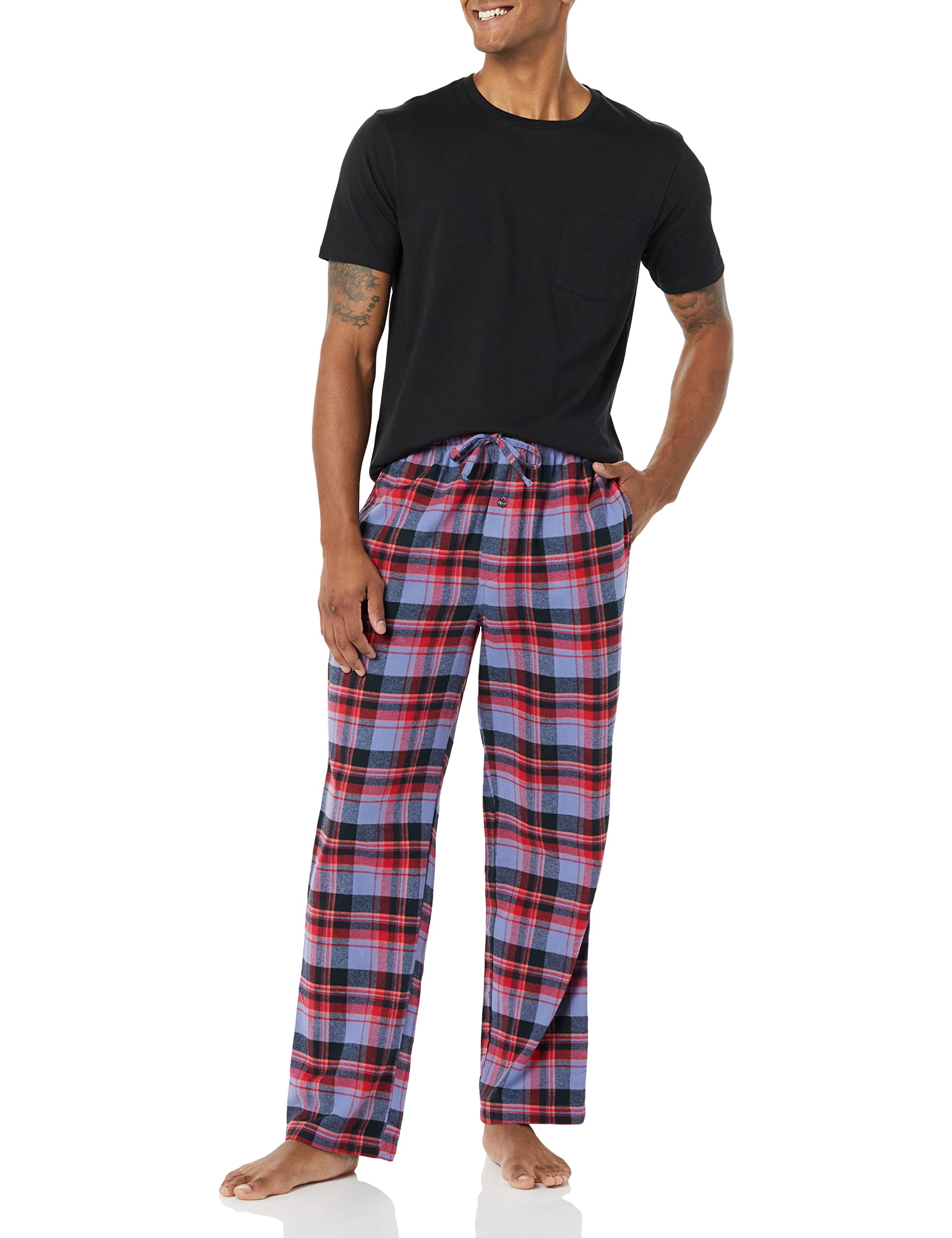 Amazon Essentials Men's Flannel Pajama Pants - Soft & Comfortable Sleepwear for Lounge & Relaxation at Home (Discontinued Colors)