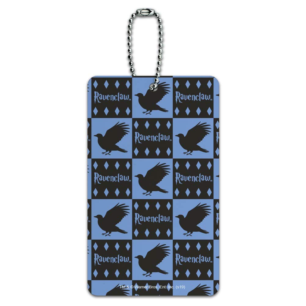 Harry Potter Ravenclaw Pattern Luggage Tag - Waterproof Suitcase ID Tag for Travel Bags, Carry-Ons & Backpacks - Perfect for Harry Potter Fans, Air Travel & Cosplay Accessories