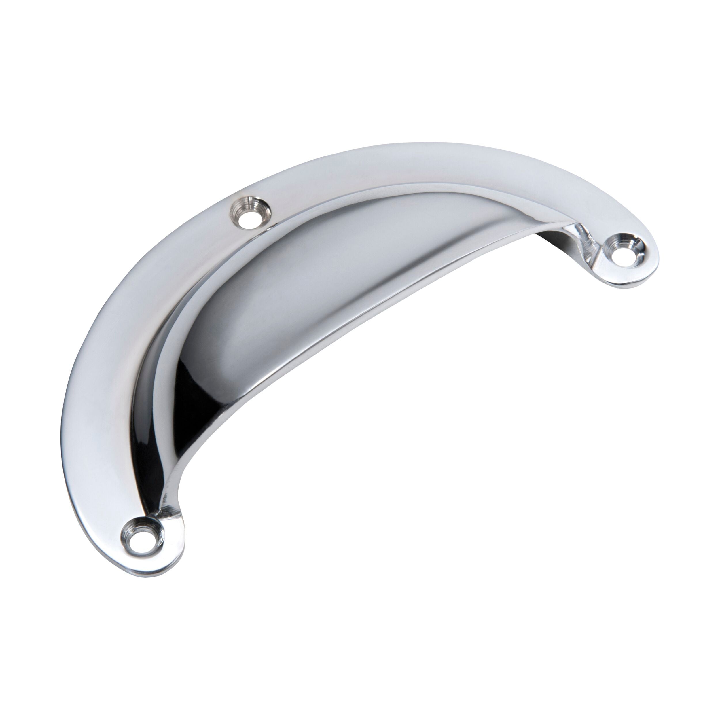 Classic Large Chrome Plated Drawer Pulls - 100mm Length x 40mm Height - Perfect for Kitchen Cabinets, Dressers & Furniture Hardware Upgrade