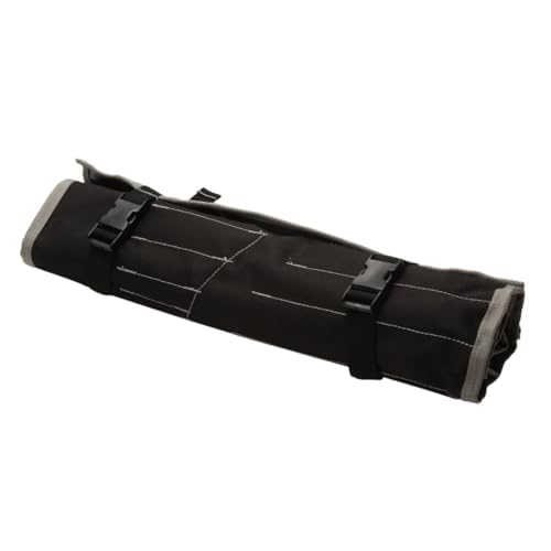 Heavy Duty 28-Pocket Waterproof Tool Organizer - Black for Wrenches & Tools Storage