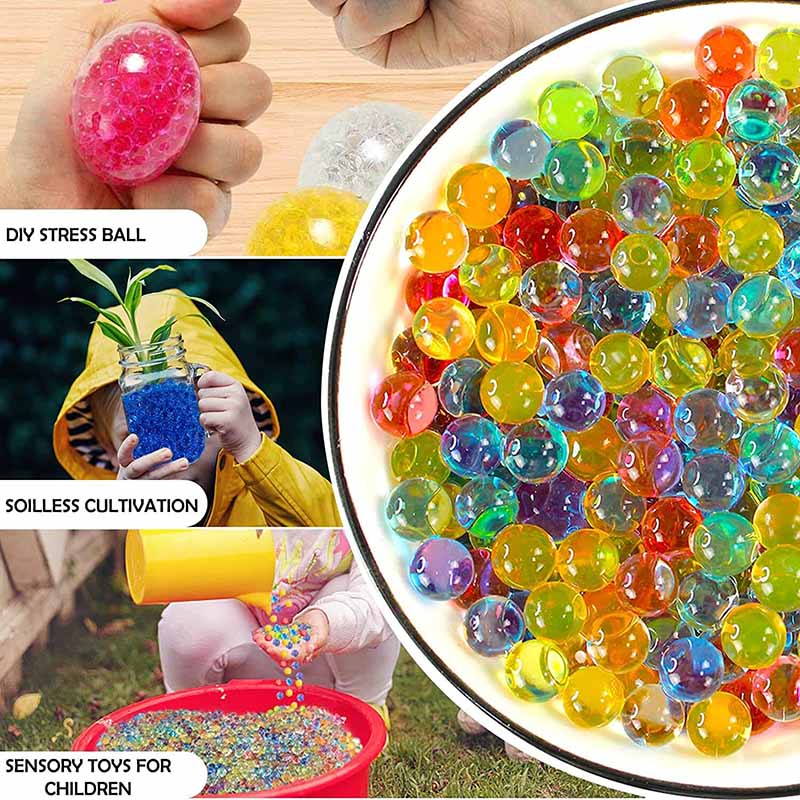 8 Colors 7-8mm Gel Ball Blaster Refill Ammo - 10,000pcs Water Beads for SplatRBall, Gel Blaster & Outdoor Shooting Games - Perfect for Backyard Battles, Team Competitions & Tactical Training