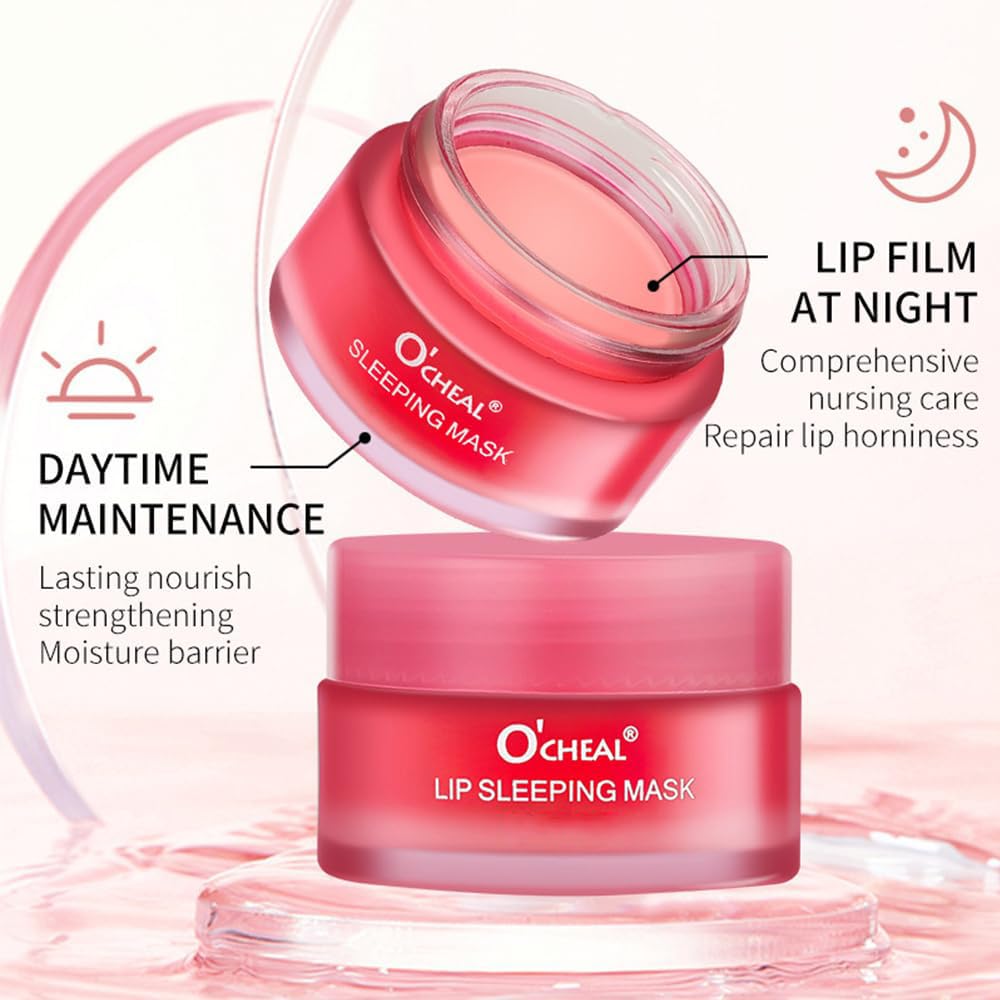 Berry Lip Sleeping Mask - Overnight Hydrating Lip Treatment for Very Dry & Cracked Lips, Moisturizing Lip Balm for Night Use | Perfect for Winter Care, Travel & Daily Lip Repair