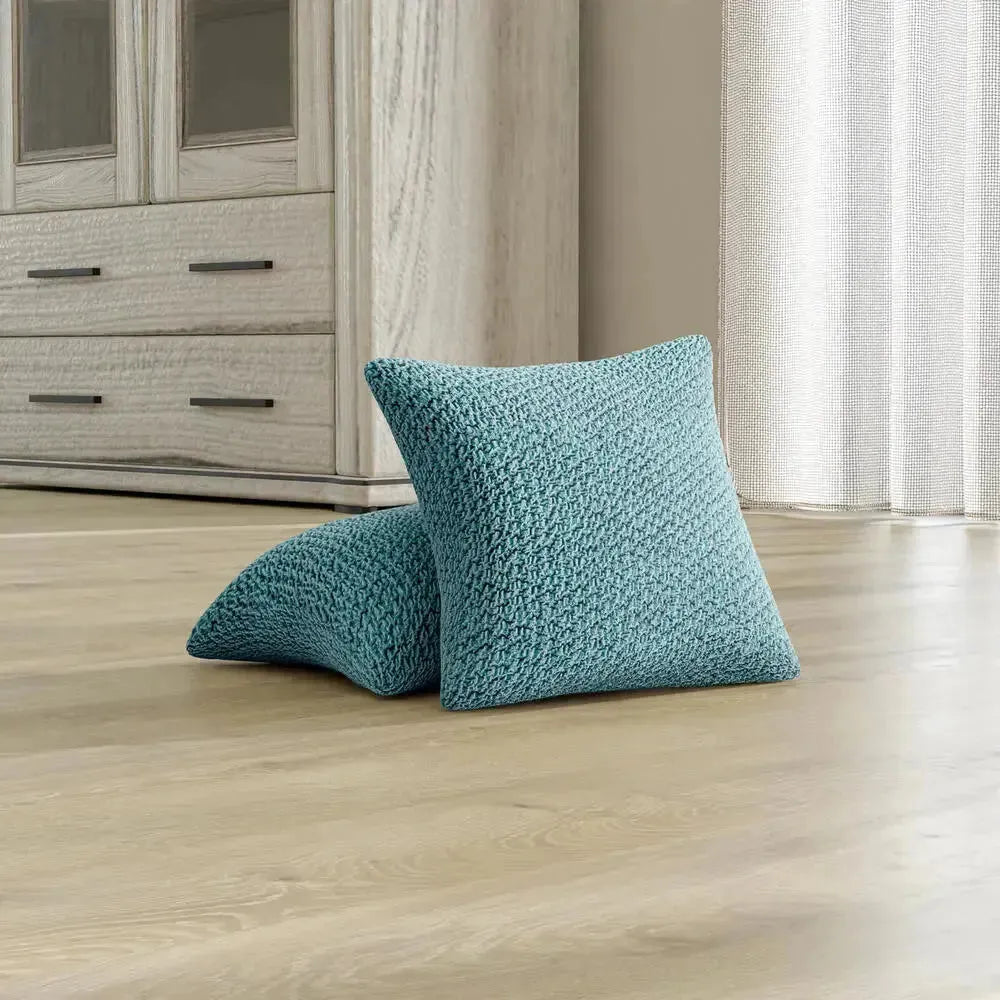 2 Pack Velvet Pillow Slipcovers 16x16 Inches - Soft Luxury Cushion Covers for Sofa, Bed & Home Decor - Perfect for Living Room, Bedroom & Cozy Spaces