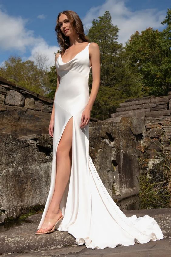 Jenny Yoo Mae Gown - Elegant A-Line Wedding Dress with Lace Details | Perfect for Bridal, Formal Events & Special Occasions