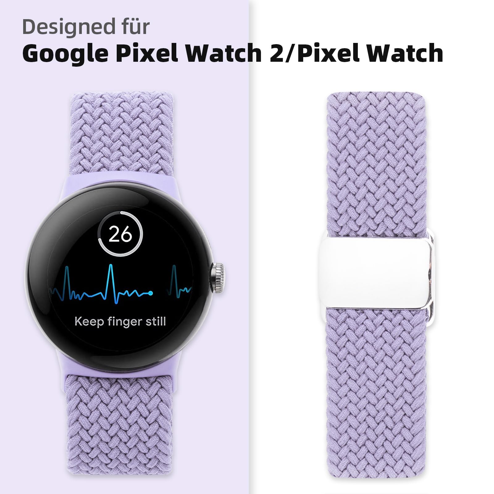 Google Pixel Watch 2 Sport Loop - Adjustable Breathable Strap for Active Lifestyles