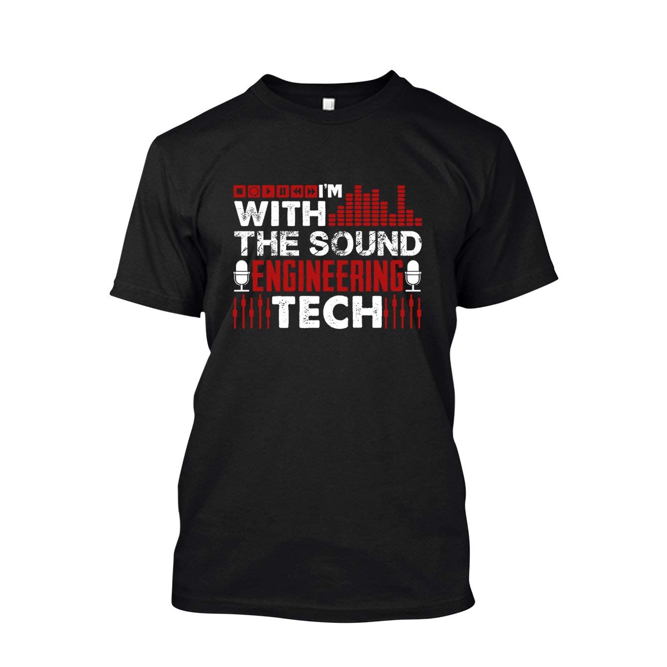 Addblue Sound Engineering Tech Men's T-Shirt - Cool Graphic Tee for Music Lovers & Audio Engineers - Perfect Gift for Men & Women - Great for Concerts, Studios & Casual Wear