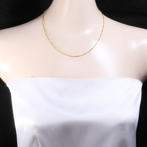 24K Yellow Gold Necklace for Women - Elegant & Durable 18K Gold Plated Chain Necklace Jewelry Gift for Her (Perfect for Weddings, Anniversaries & Special Occasions)