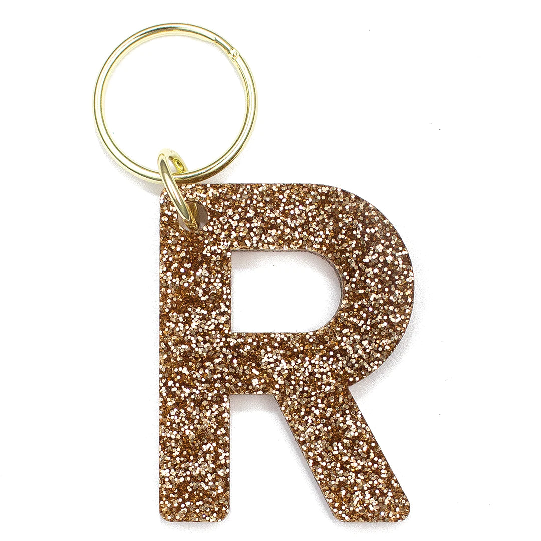 Sparkle Letter Keychain - Personalized Initial Keyring for Women & Girls - Perfect for Gifts, Backpacks, and Party Favors