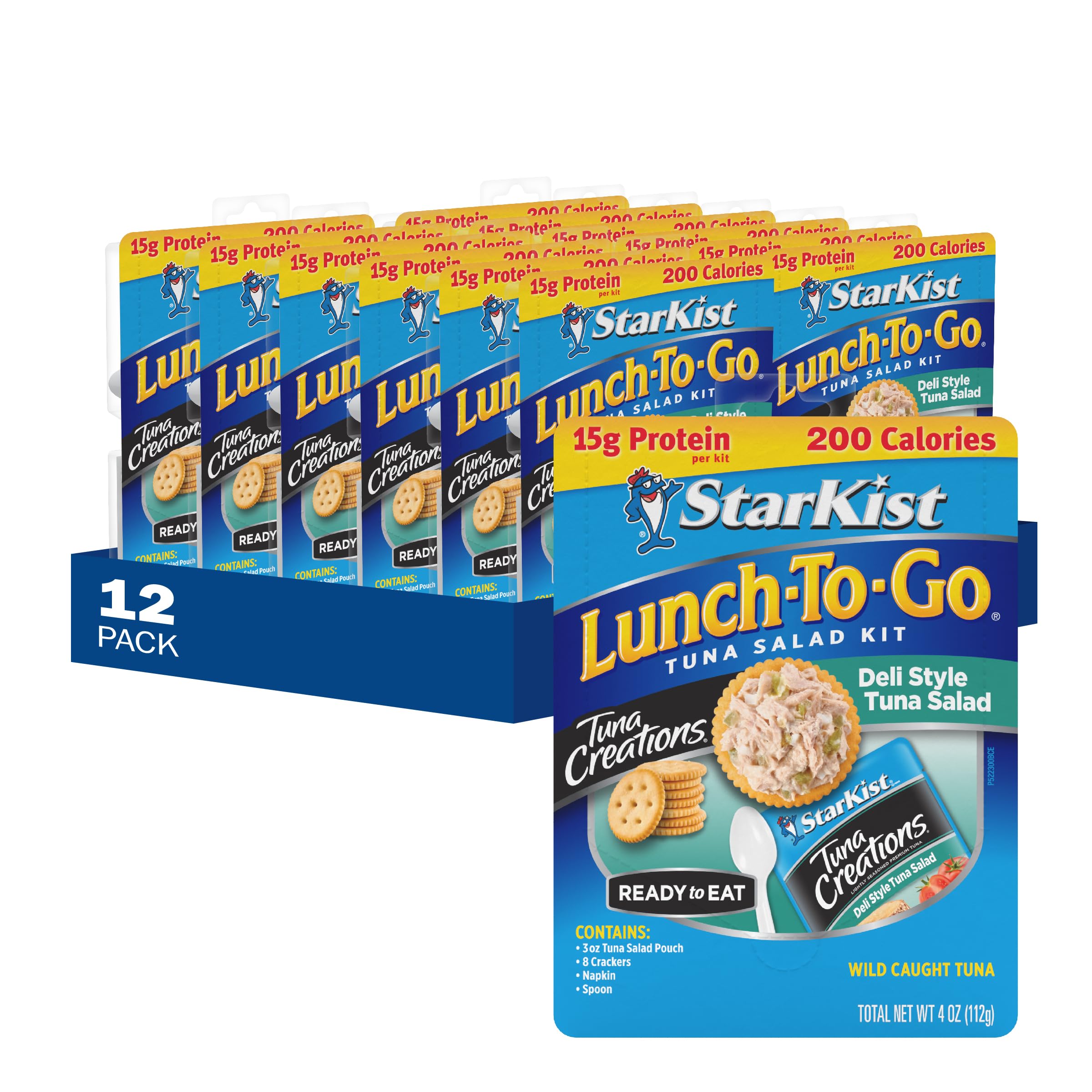 StarKist Lunch-To-Go Tuna Creations Kit - Deli Style Tuna Salad, 4.0 oz (12 Pack) | Perfect for Office Lunch, School Meals & On-the-Go Snacking