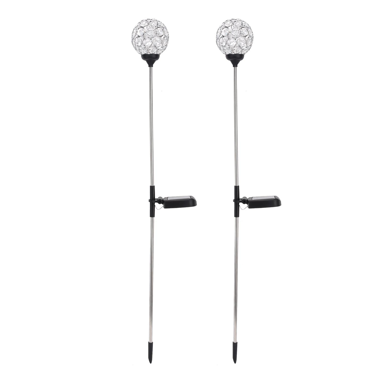 FECAMOS Solar Powered Garden Lights Outdoor - 78cm/30.71in Height Waterproof LED Landscape Lighting with Ground Spike for Pathway, Lawn, Courtyard, Balcony Decor | Perfect for Romantic Evening Ambience & Backyard Illumination