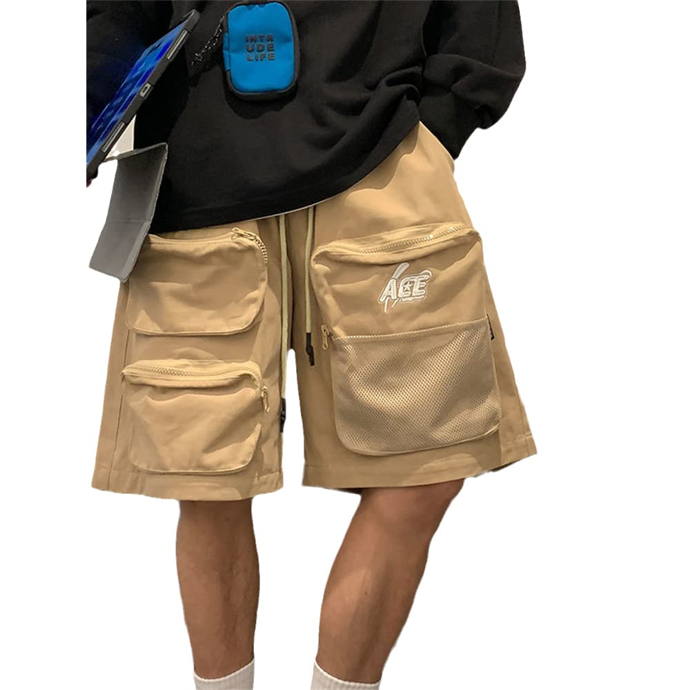 Men's Wide Leg Baggy Shorts - Summer Elastic Waist Casual Cargo Sweatshorts for Workout & Lounge | Gray Comfortable Male Bottoms for Gym, Running, and Everyday Wear