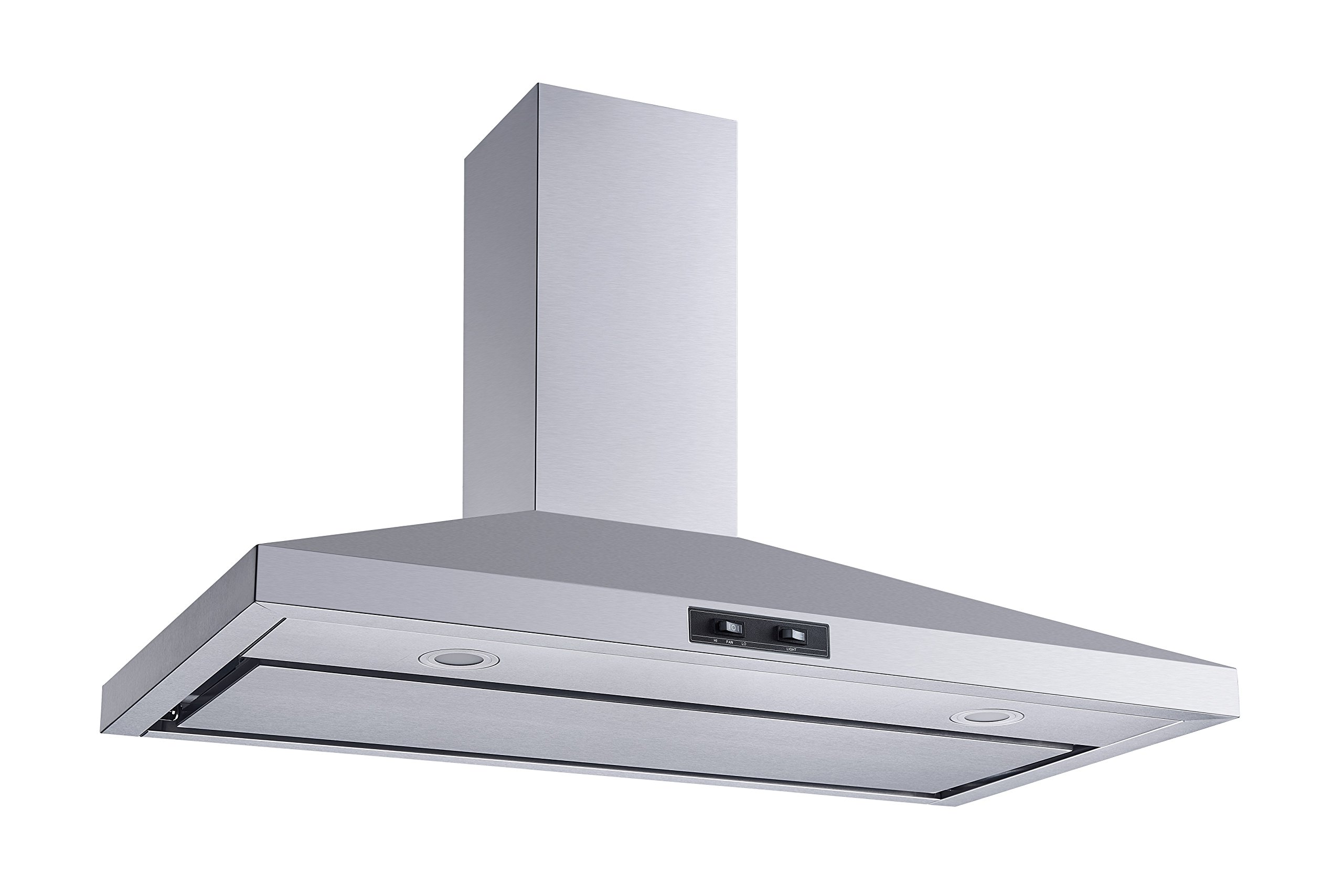 Winflo 36 Inch Stainless Steel Convertible Wall Mount Range Hood with Mesh Filter - Powerful Kitchen Ventilation for Gas & Electric Stoves - Perfect for Modern Home Cooking & Grilling