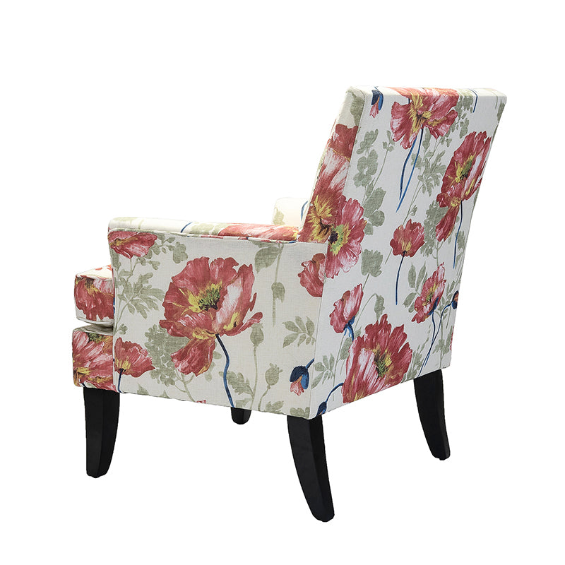 Bradley Armchair - Modern Accent Chair for Living Room, Bedroom & Office - Comfortable Upholstered Lounge Chair with Sturdy Wooden Legs - Perfect for Relaxing, Reading & Decorating Your Home