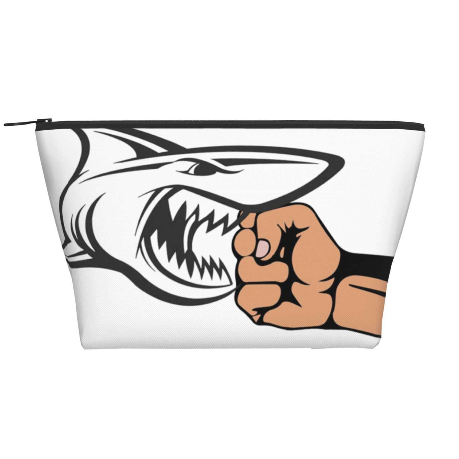 Best Christmas Gift Ideas for Preschool Parents - Cute Shark Cosmetic Bags for Women, Thoughtful Sister Gifts | Perfect for Travel, School & Daily Makeup Storage