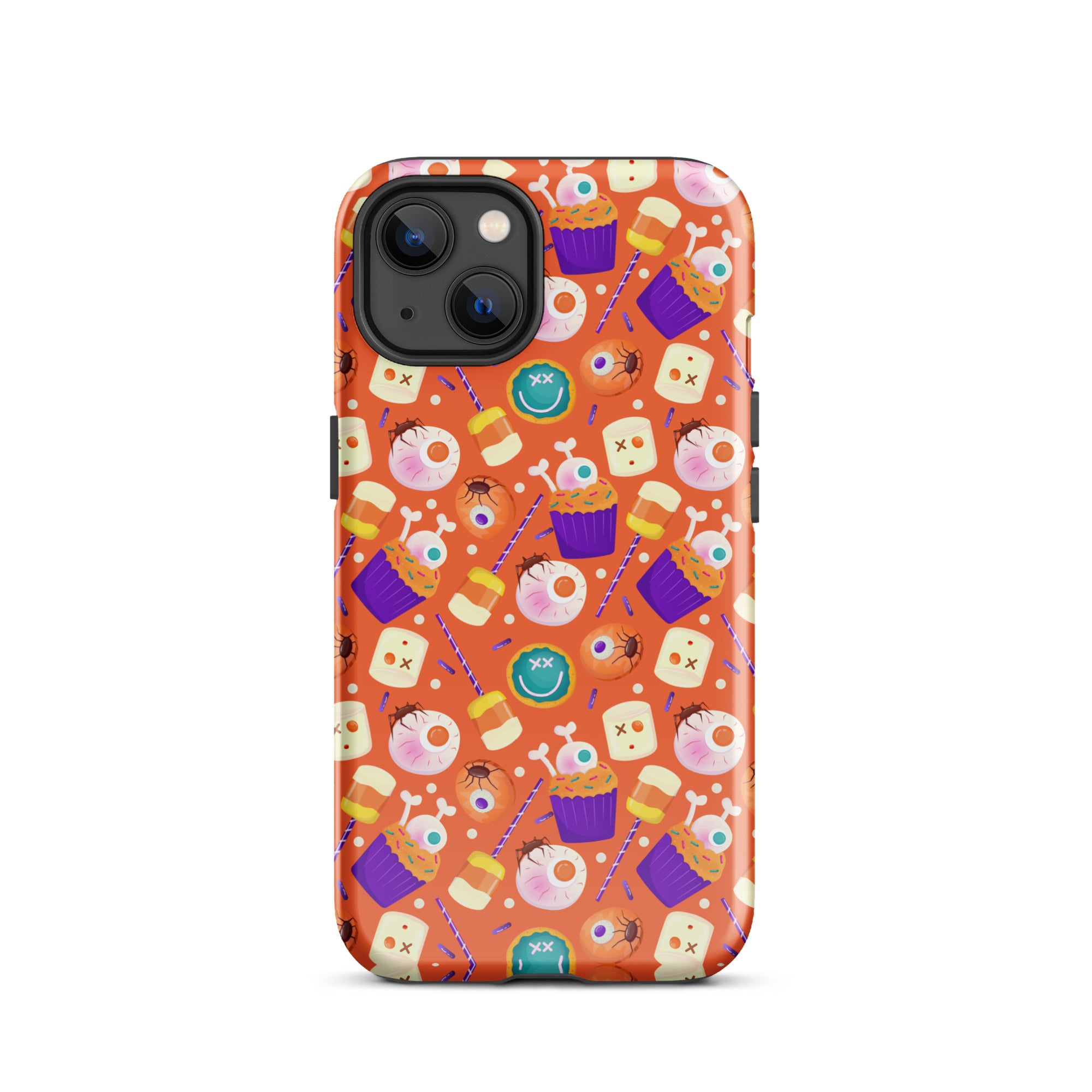 Halloween Trick or Treat Premium Shockproof iPhone Case - Cute Pumpkin Design for iPhone 14/13/12 Pro Max - Perfect for Halloween Parties, Costume Events & Spooky Decorations