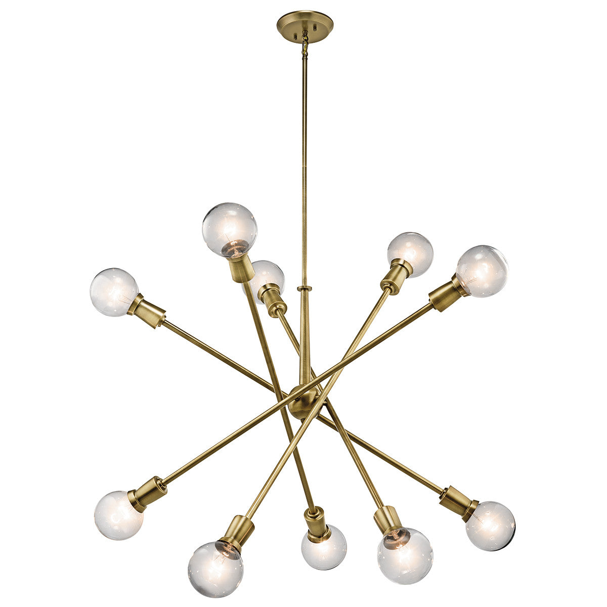Callaway Sputnik Modern Crystal Chandelier - 6-Light Mid Century Ceiling Fixture for Dining Room, Living Room & Bedroom Lighting Decor