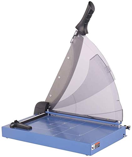 Premium SHIJIANX Paper Cutter & Trimmer - Heavy Duty Steel Plate Body with Anti-Rust Coating, Safety Handle, Cuts Up to 40 A4 Sheets (335x435x370mm, Blue) - Ideal for Office, School, Crafting & Document Organization