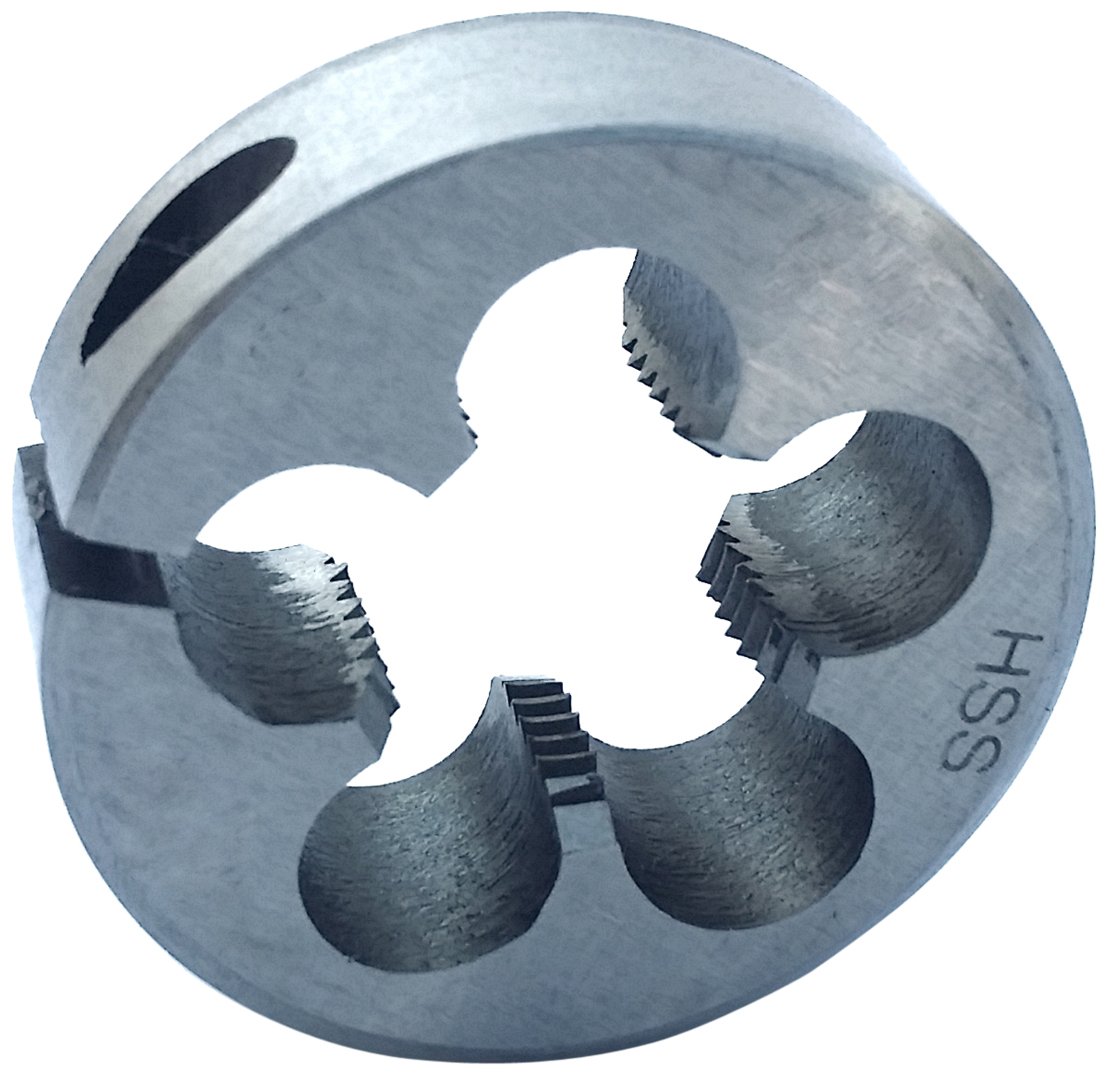 HHIP 1016-1260 1/2-20 Adjustable Round Split Die (1-1/2 Inch OD) - Perfect for Thread Repair & Metalworking Projects