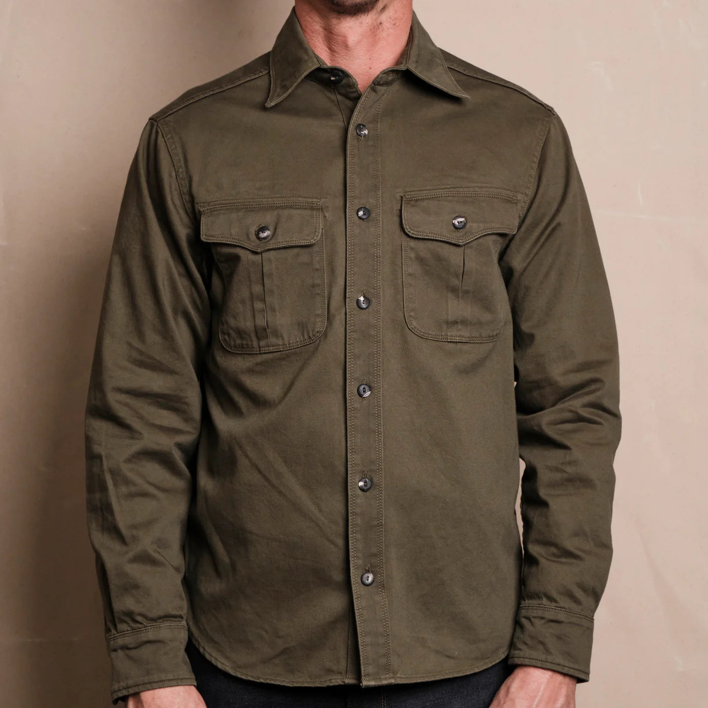 Freenote Rancho Men's Jacket in Army Green - Stylish Military-Inspired Outerwear for Casual Wear & Outdoor Adventures