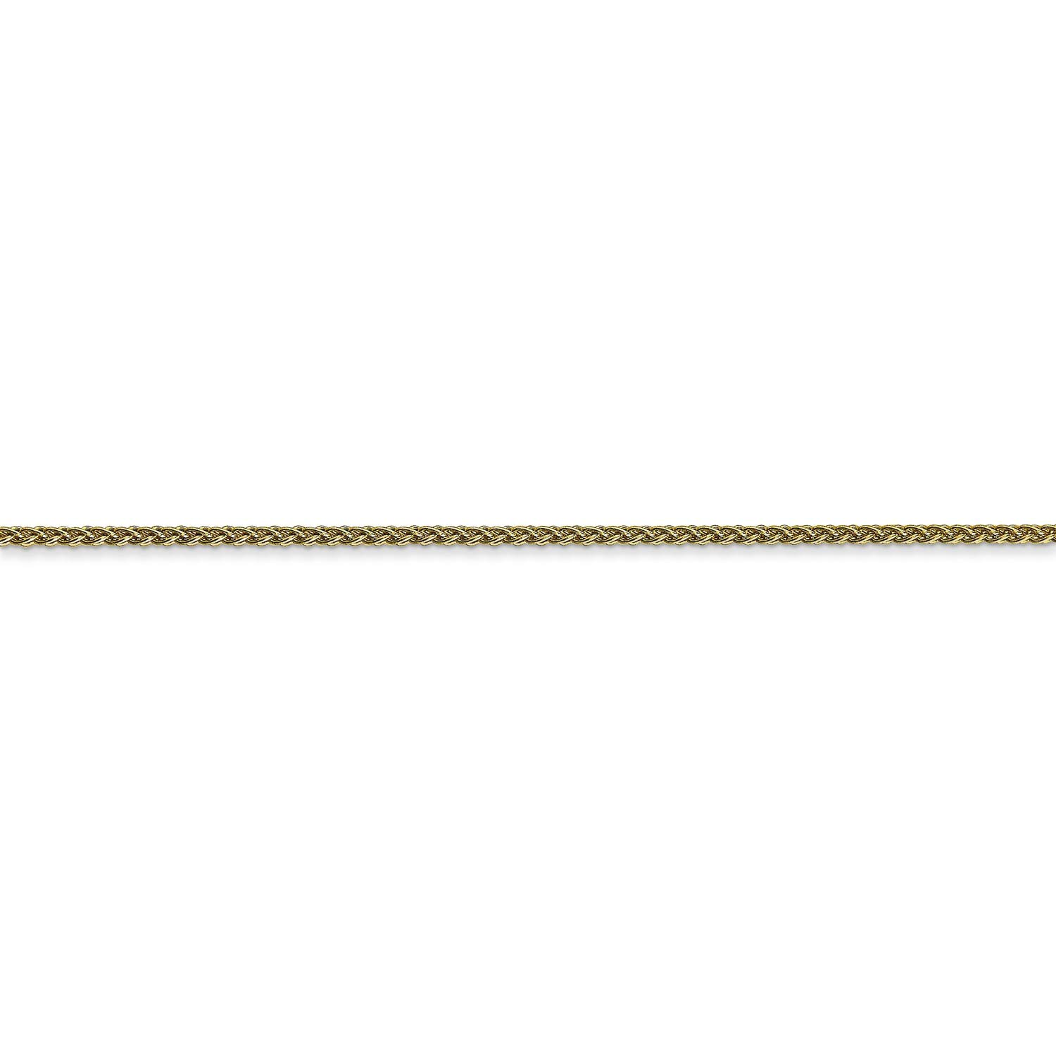10K Yellow Gold Wheat Spiga Chain Necklace, Bracelet or Anklet - Elegant Jewelry for Women, Gift for Her - Perfect for Weddings, Parties & Everyday Wear