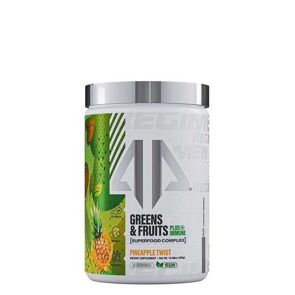 AP Sports Regimen Greens & Fruits Superfood Powder with Immune Support, Pineapple Twist - 300g for Energy Boost & Daily Nutrition - Perfect for Smoothies, Workouts & Healthy Lifestyle