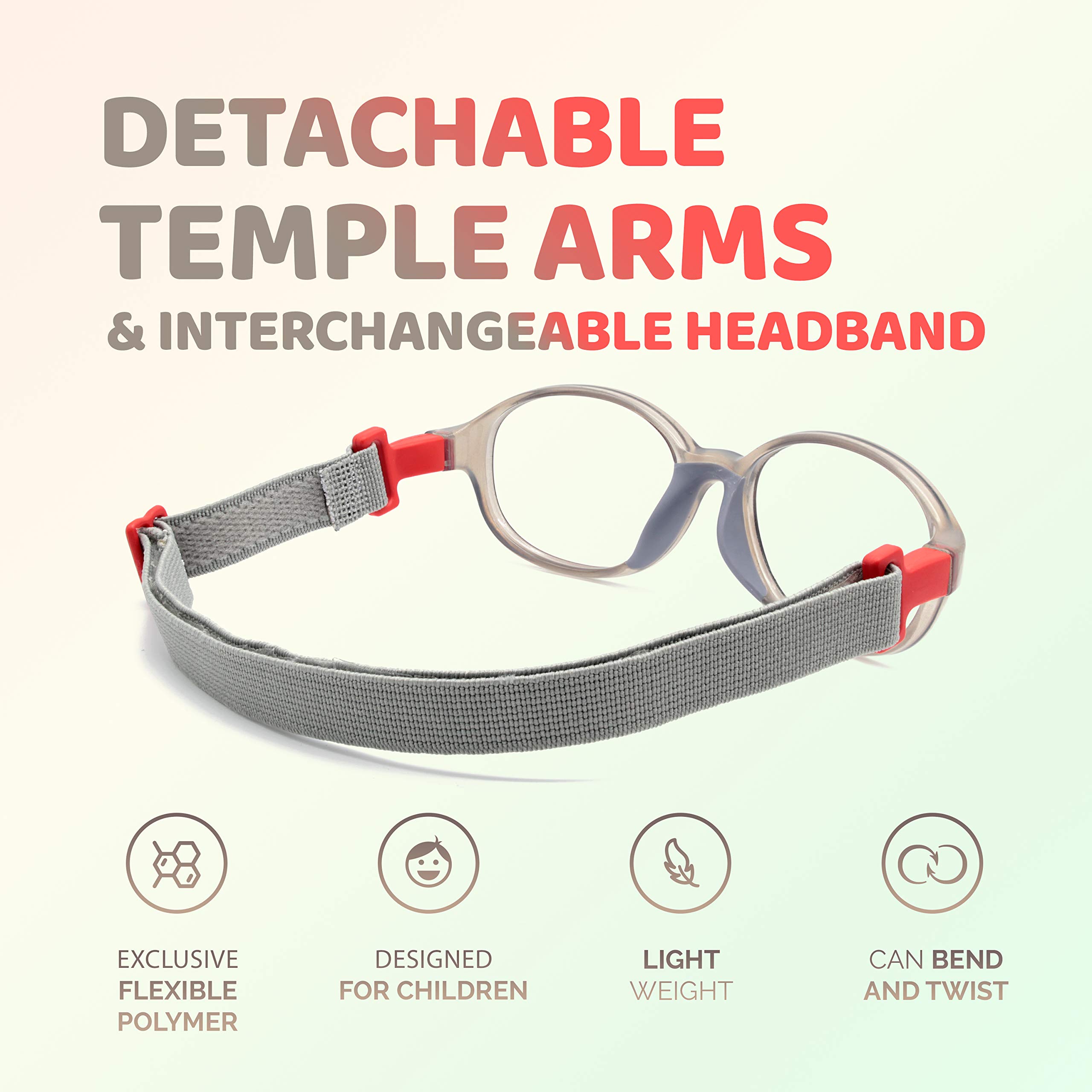 Unbreakable Kids Glasses - Flexible & Durable Children's Eyewear for Active Lifestyles - Perfect for School, Sports, and Everyday Play - Model 3005