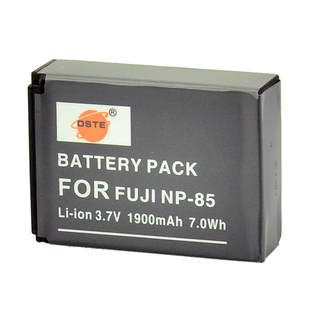DSTE® 2X NP-85 Replacement Batteries + DC122 Travel/Car Charger Adapter for Fujifilm FinePix S1 SL240 SL260 SL280 SL300 SL305 SL1000 Digital Cameras - Perfect for Travel, Photography Trips & Backup Power