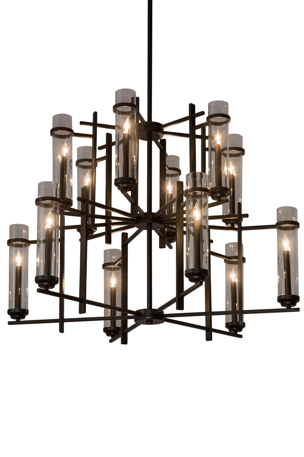 12-Light Crystal Chandelier for Dining Room - Modern Ceiling Light Fixture with LED Bulbs, Perfect for Home Decor, Wedding & Restaurant Lighting