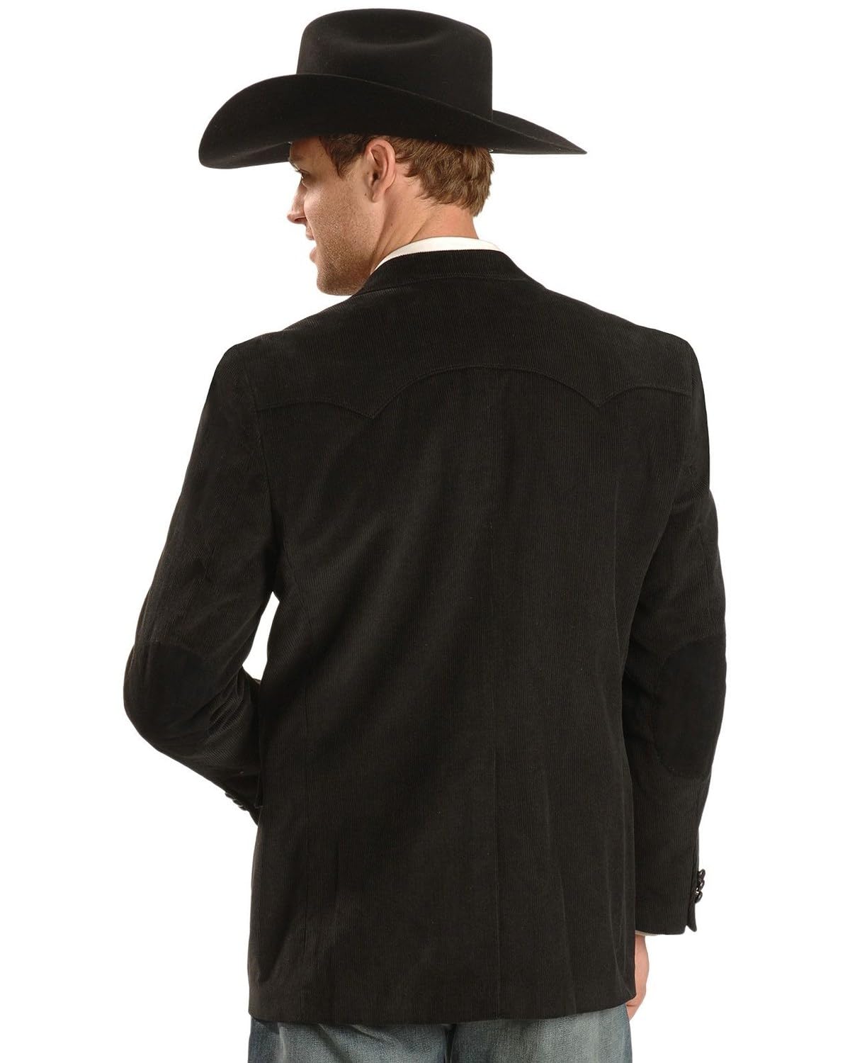 Circle S Men's Corduroy Sport Coat - Big & Tall Size 54 Long in Black | Formal & Casual Blazer for Business, Weddings & Office Wear