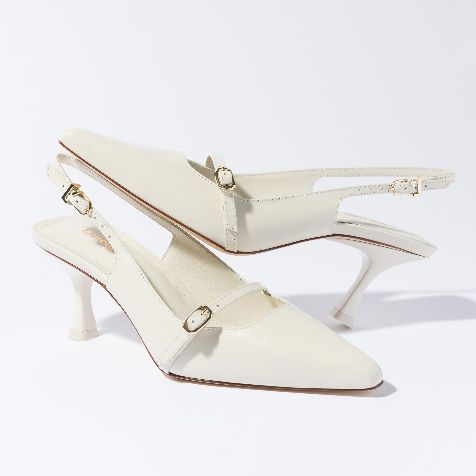 Ivory Leather Ines Pump - Elegant Women's Heels for Work, Parties & Weddings | Comfortable & Stylish Dress Shoes
