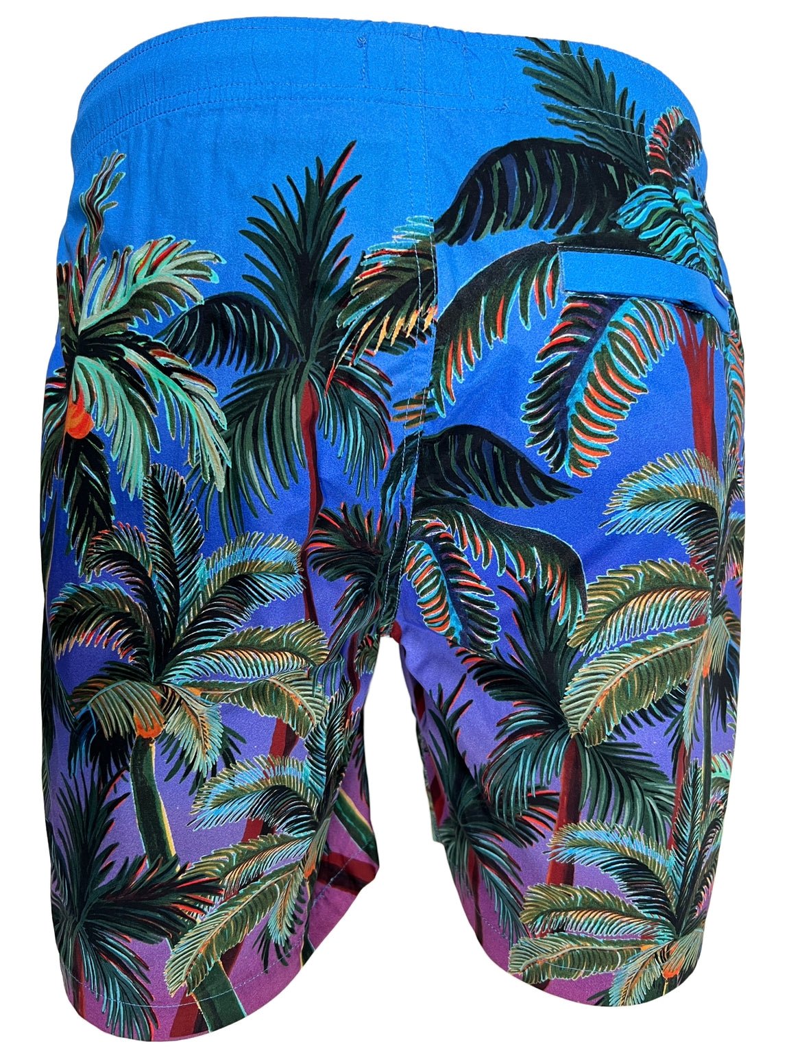 SCOTCH & SODA Men's Swim Shorts 172424 - Navy Blue AOP Print - Quick Dry Beach & Pool Swimwear for Summer Vacation