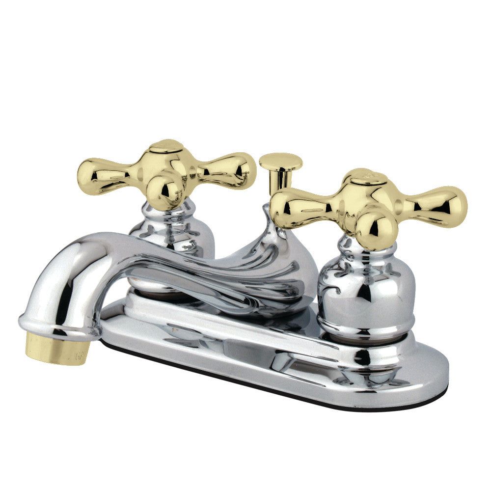 Kingston Brass KB608AX Restoration 4-Inch Centerset Bathroom Faucet - Chrome Finish for Vanity Sinks - Perfect for Bathroom Remodeling and Home Upgrades