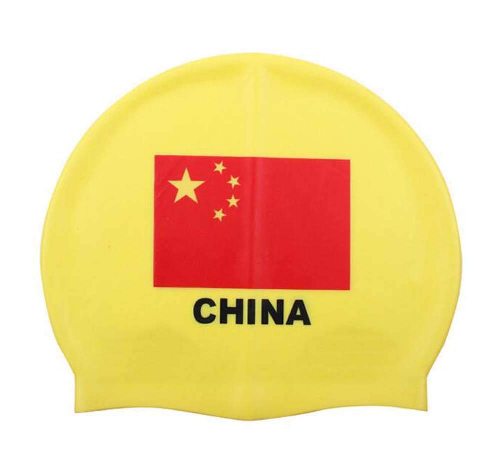 DRAGON SONIC Stretchable Silicone Swimming Cap for Adults - Comfortable & Waterproof Swim Hat for Pool, Beach & Training | I02