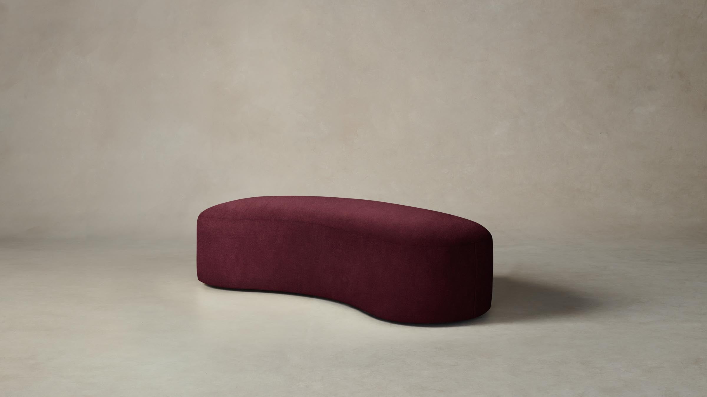 Luxury Chelsea Daybed with Performance Velvet in Merlot Red – Perfect for Living Rooms, Guest Rooms & Cozy Reading Nooks