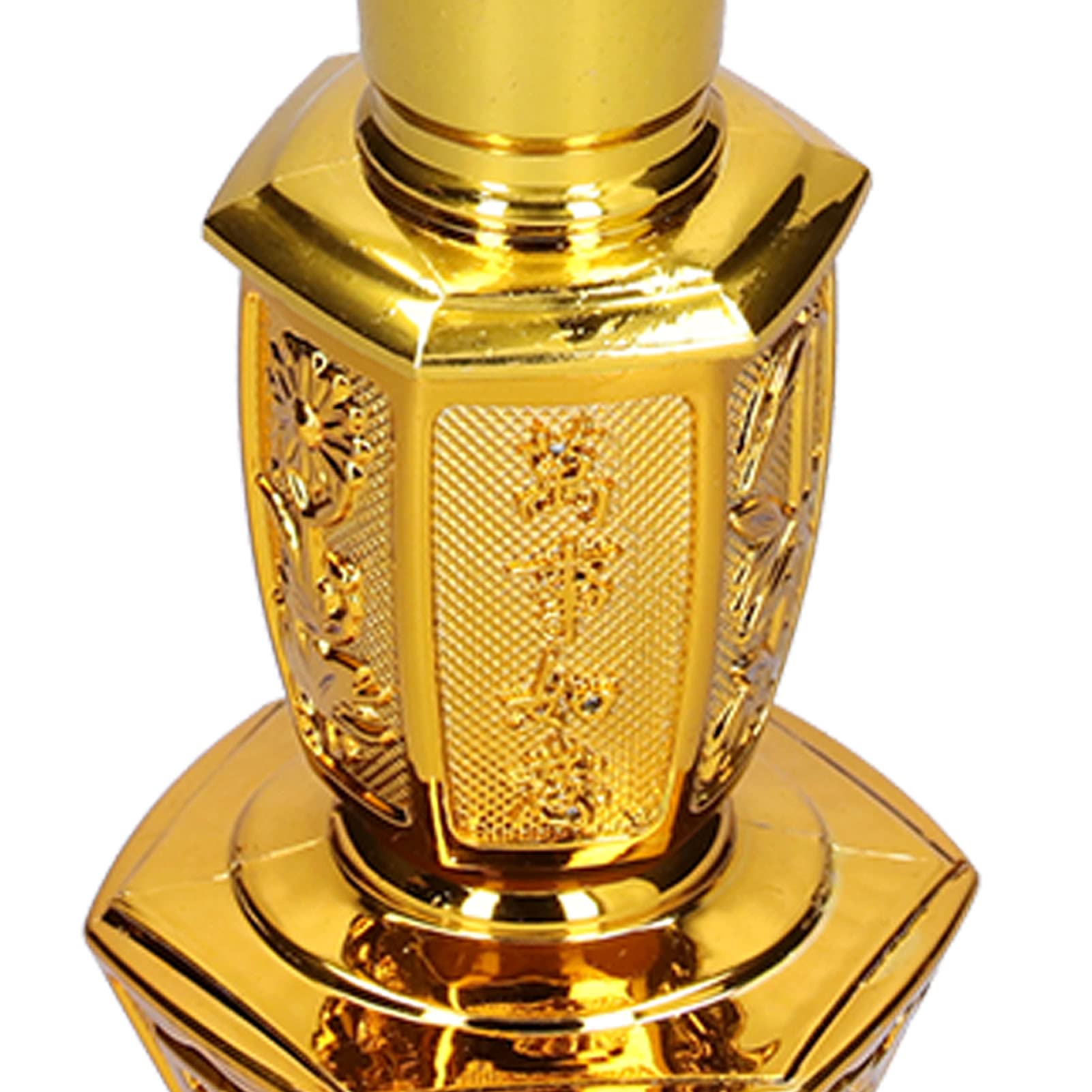 LED Candle Lamp - Chinese Style Traditional Buddhist Decor Light for Temples, Yoga Studios, Meditation Rooms - Floral Design, Retro Electric Candle for Spiritual Practice & Relaxation