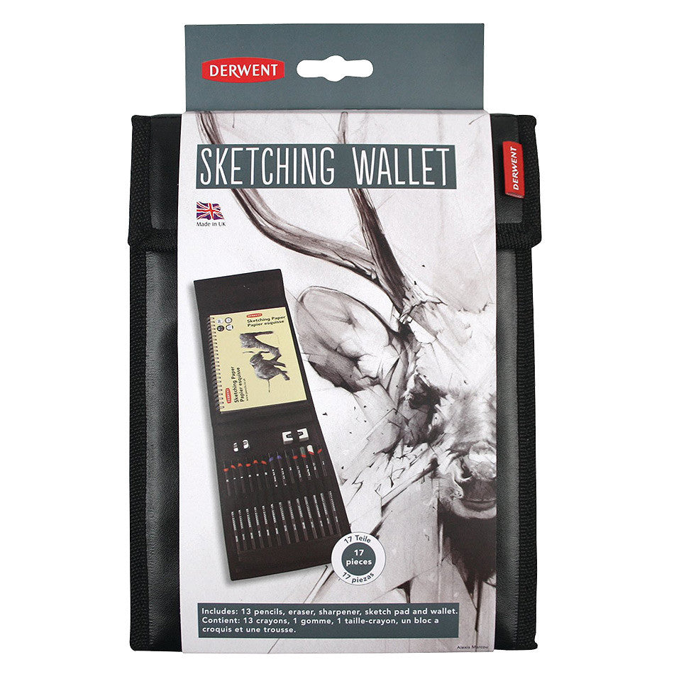 Derwent Sketching Wallet - Premium Artist Pencil Case for Sketching, Drawing & Art Supplies - Perfect for Travel, Studio & Outdoor Sketching