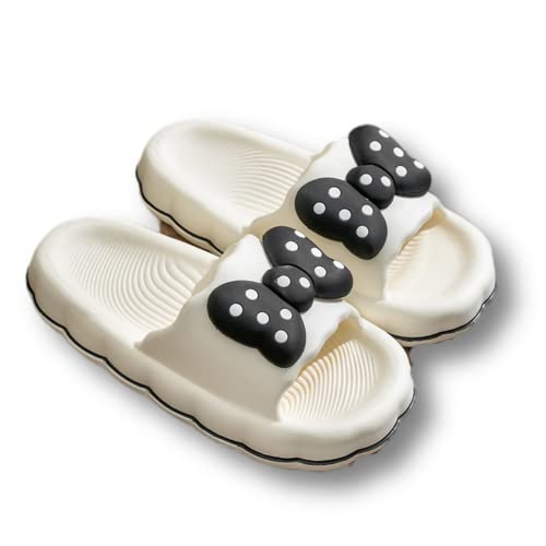 Polka Dot Bow-white