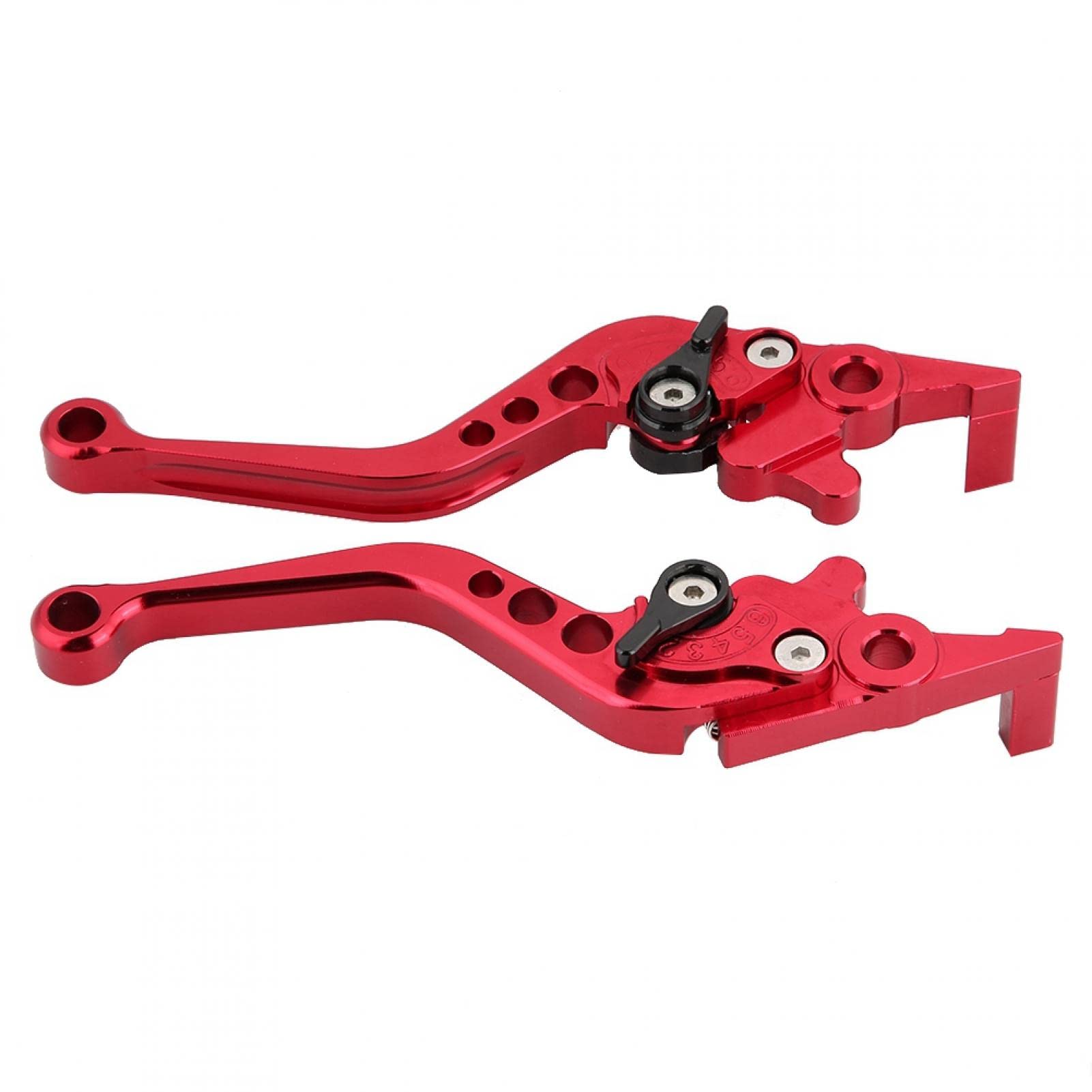Aluminum Alloy Motorcycle Brake & Clutch Lever (Red) - Durable Motorbike Accessory for Smooth Riding
