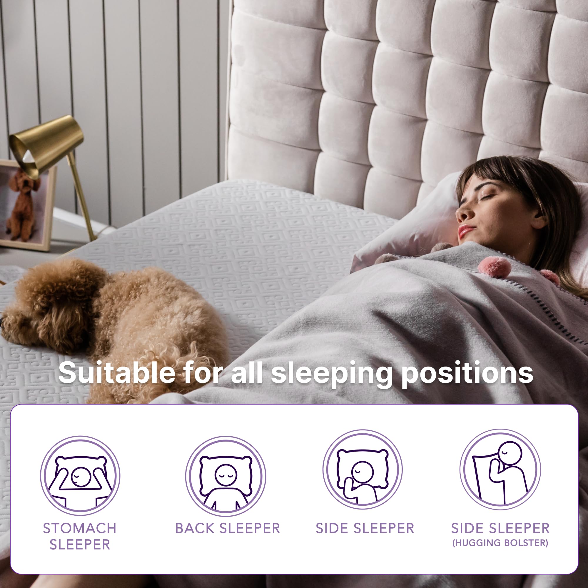 NapQueen 10 Inch Twin Cooling Gel Memory Foam Mattress - CertiPUR-US Certified, Medium Firm Support, Breathable Soft Cover - Perfect for Kids' Rooms, Guest Beds & Dorm Rooms - Mattress in a Box for Easy Setup