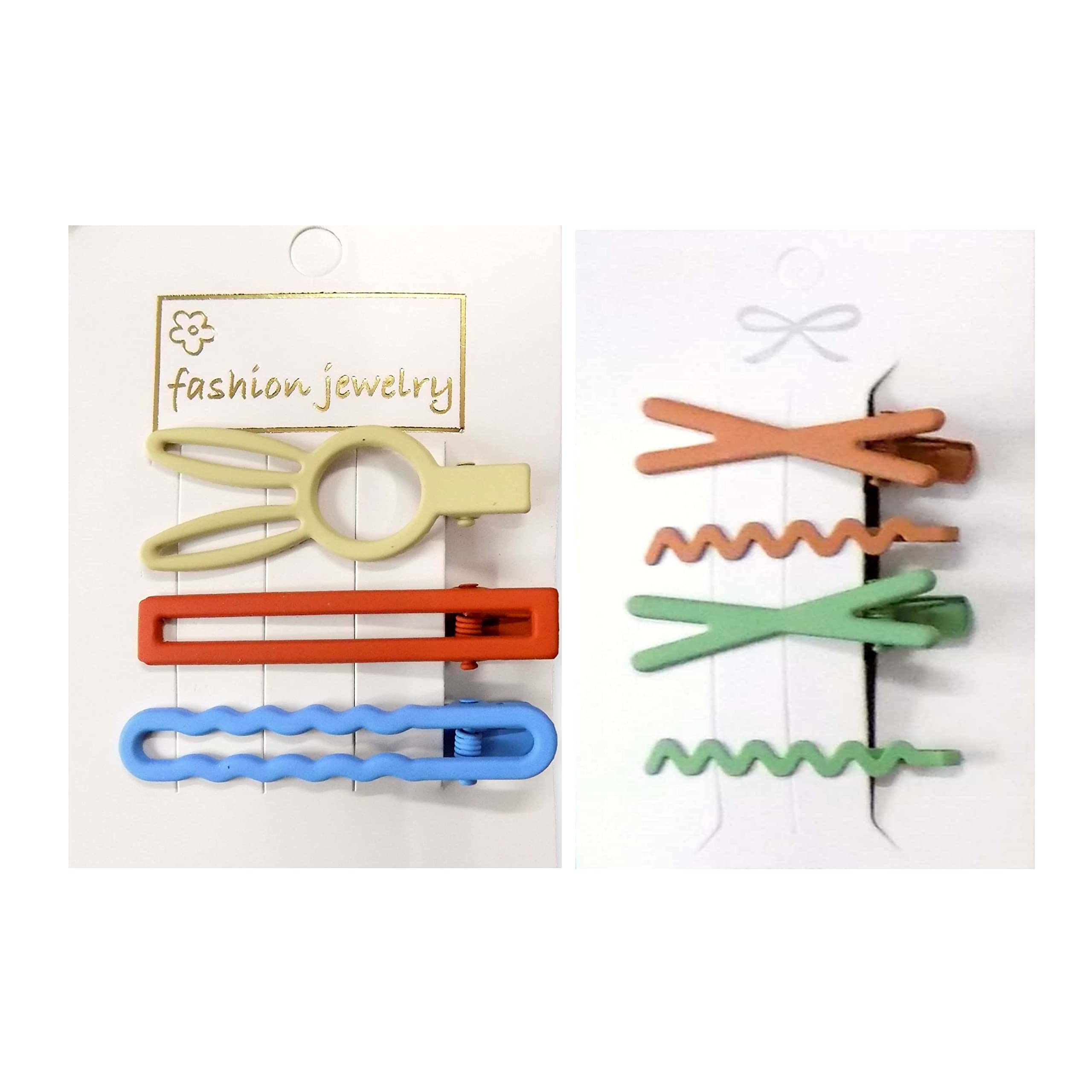 BELLO TOKO 8 Pack Women's Hair Clips Set - Multi-Design Metal Hairpins for Girls & Women | Hair Accessories for School, Work, Party & Everyday Use