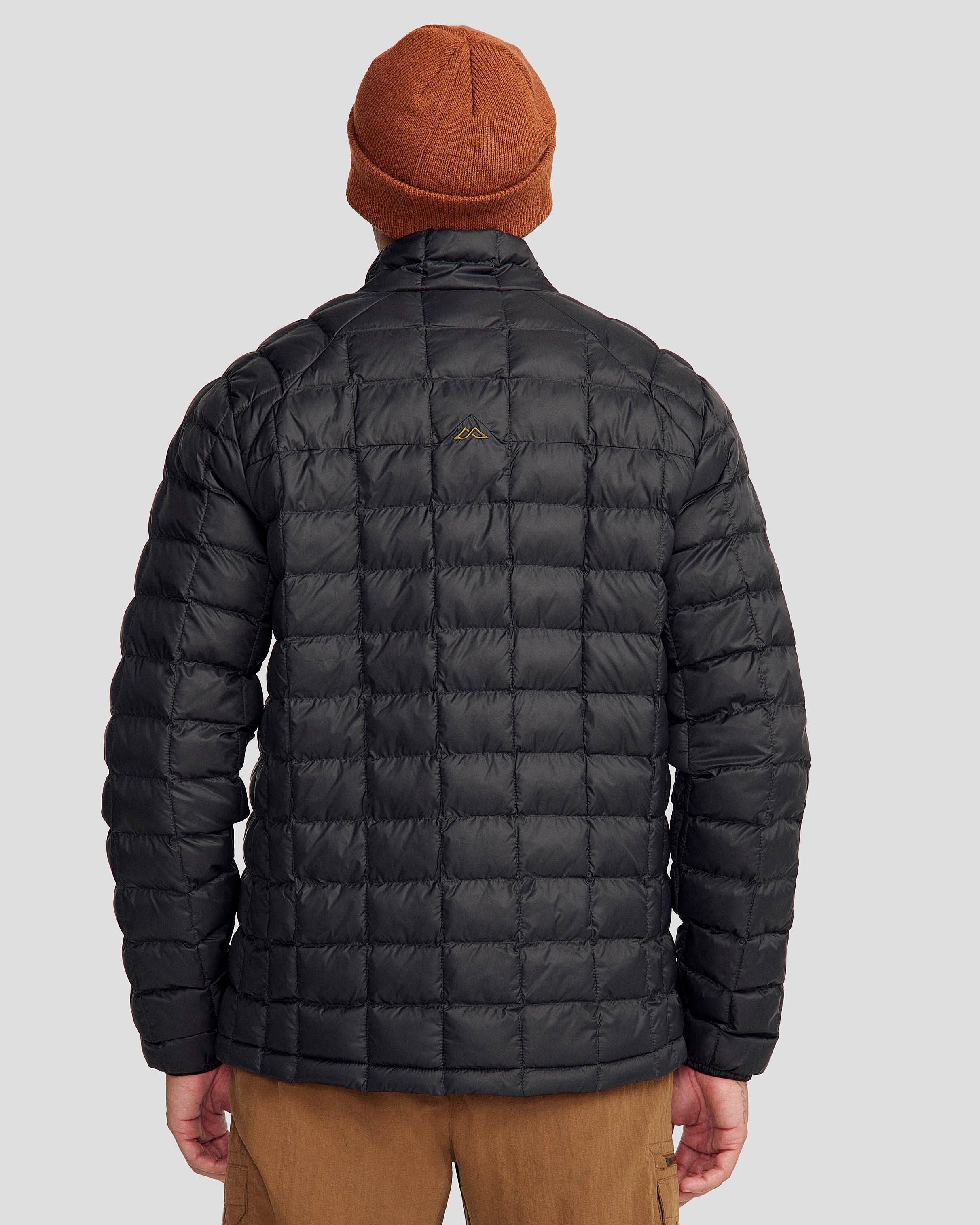 Men's Heli Insulated Winter Jacket - Black Stingray Color - Waterproof Windproof Outdoor Coat for Hiking, Skiing & Cold Weather Activities