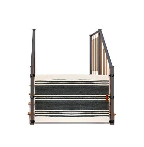 No-Drill Baby & Pet Safety Gate for Stairs - Adjustable Fabric Barrier for Banister to Banister - Child & Dog Proof Stair Gate for Home Safety | Perfect for Stairways, Hallways & Doorways