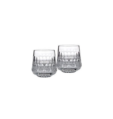 Ellypse Old Fashioned Whiskey Glasses (Set of 2) - Perfect for Bourbon, Scotch & Cocktails - Elegant Barware for Home & Gifts