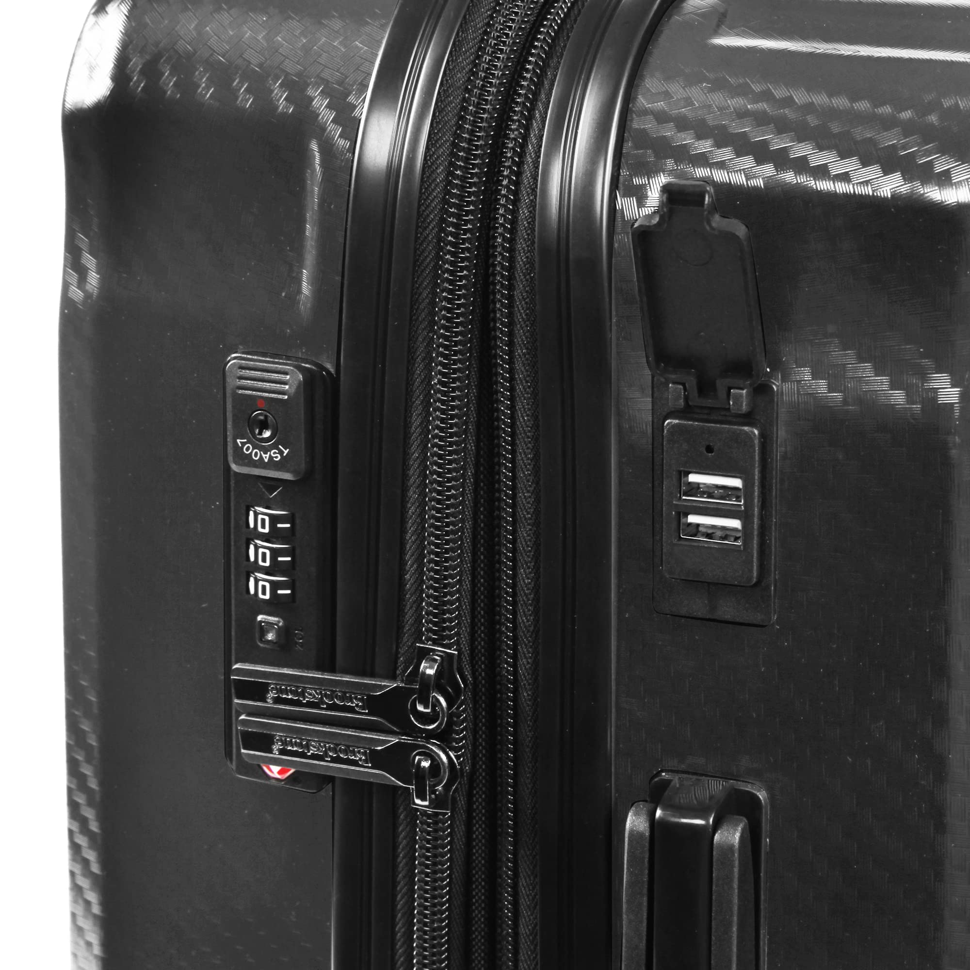 Keane 2-Piece Hardside Spinner Luggage Set in Charcoal - Lightweight Durable Suitcases for Travel, Business Trips & Vacations