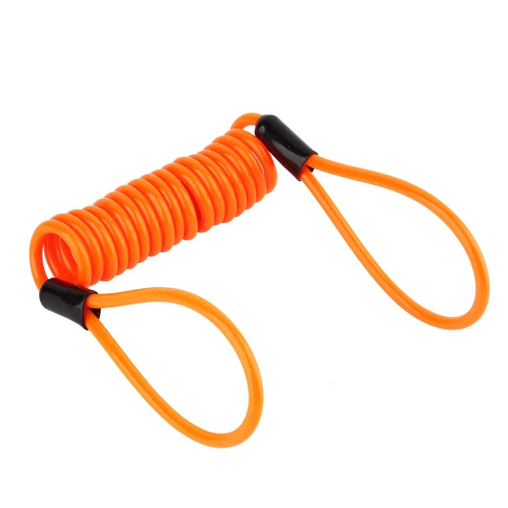 Gorgeri Motorcycle Disc Lock with Alarm - Anti-Theft Security Bike Lock with Spring Reminder Cable & Loud Alarm | Perfect for Motorcycle, Scooter & Bike Parking Security