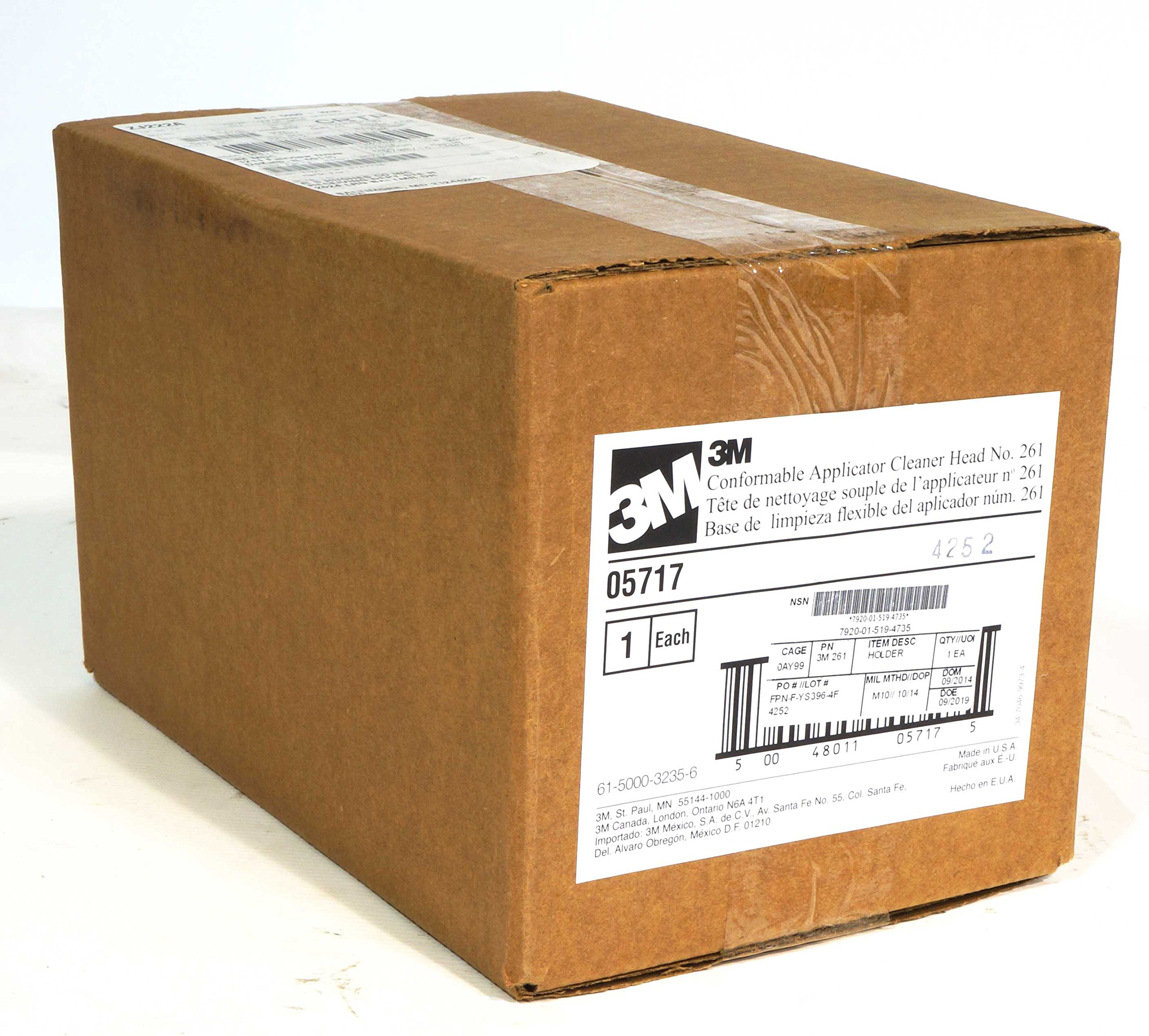 3M Scotch-Brite 261 Sanding Block Holder with Hook & Loop Attachment - 6