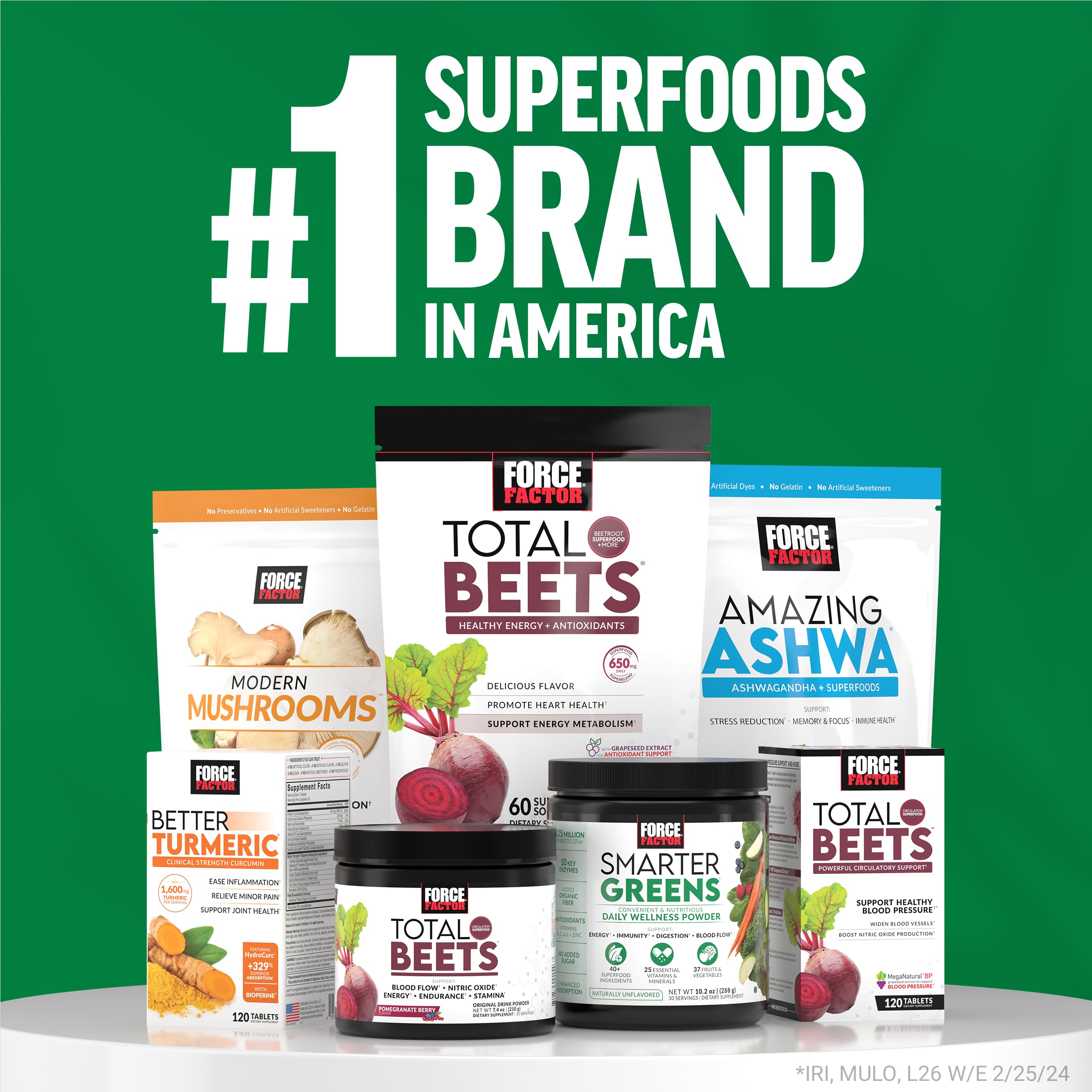 Force Factor Smarter Greens Superfoods & Energy Powder - Boost Energy, Improve Digestion & Gut Health | Supports Bloating Relief with Digestive Enzymes, Probiotics & Prebiotics | Lemon Lime Flavor, 90 Servings | Perfect for Post-Workout Recovery & Daily Wellness