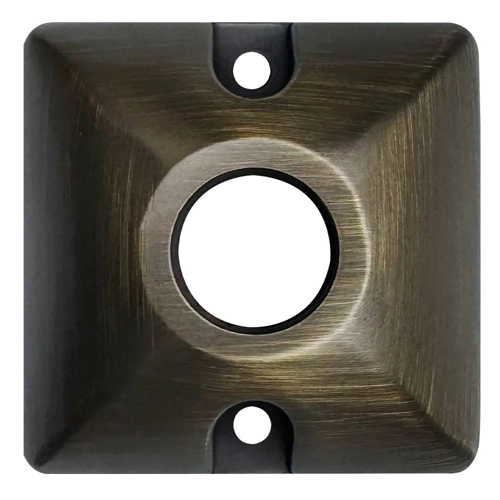BP2 Brass Tree Mount Rectangular Bracket - Heavy Duty Outdoor Landscape Lighting Fixture Holder for Garden, Yard & Pathway Lights - Perfect for Tree, Wall & Post Installation