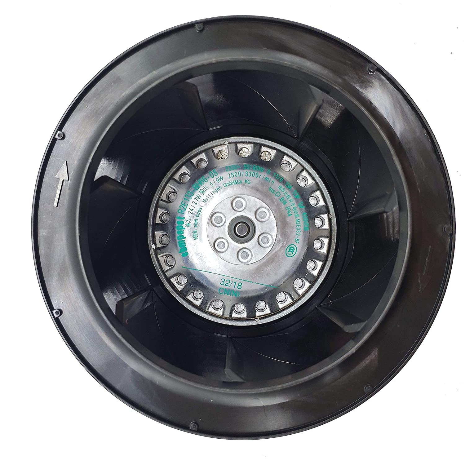 R2E133-BH66 Series 230V 24/27W 2800RPM 133mm Centrifugal Purifying Fan - Replacement for Qideyipe (Models R2E133-BH66-24/26/05/14) | Ideal for HVAC Systems, Air Purifiers & Industrial Ventilation